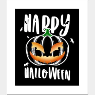 Happy Halloween pumpkin Posters and Art